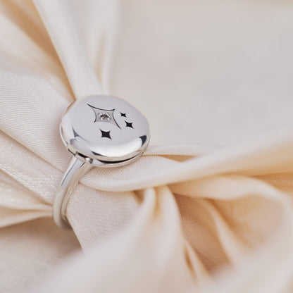 Custom Round Locket Ring