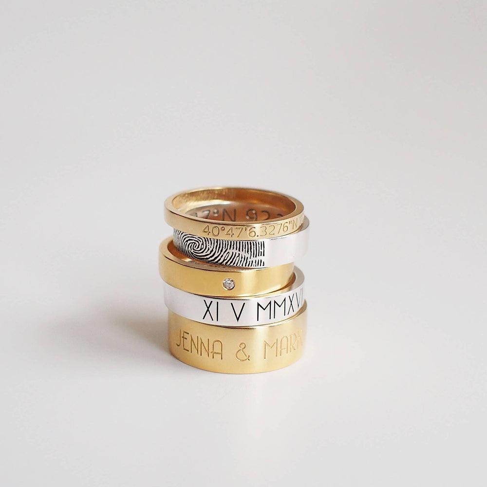 Personalized Fingerprint Ring