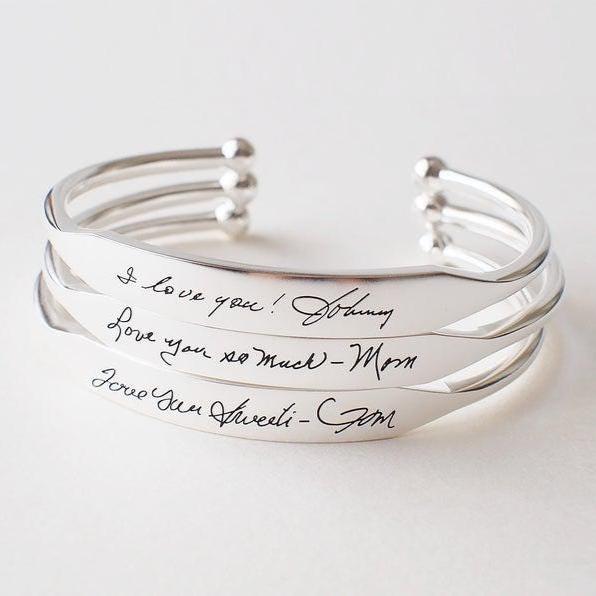 Personalized Bar Cuff Bracelet