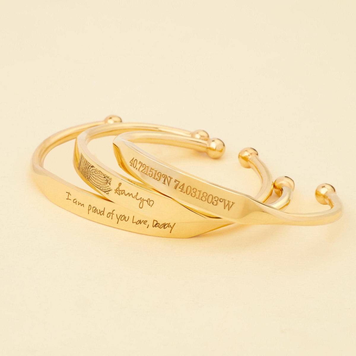 Personalized Bar Cuff Bracelet