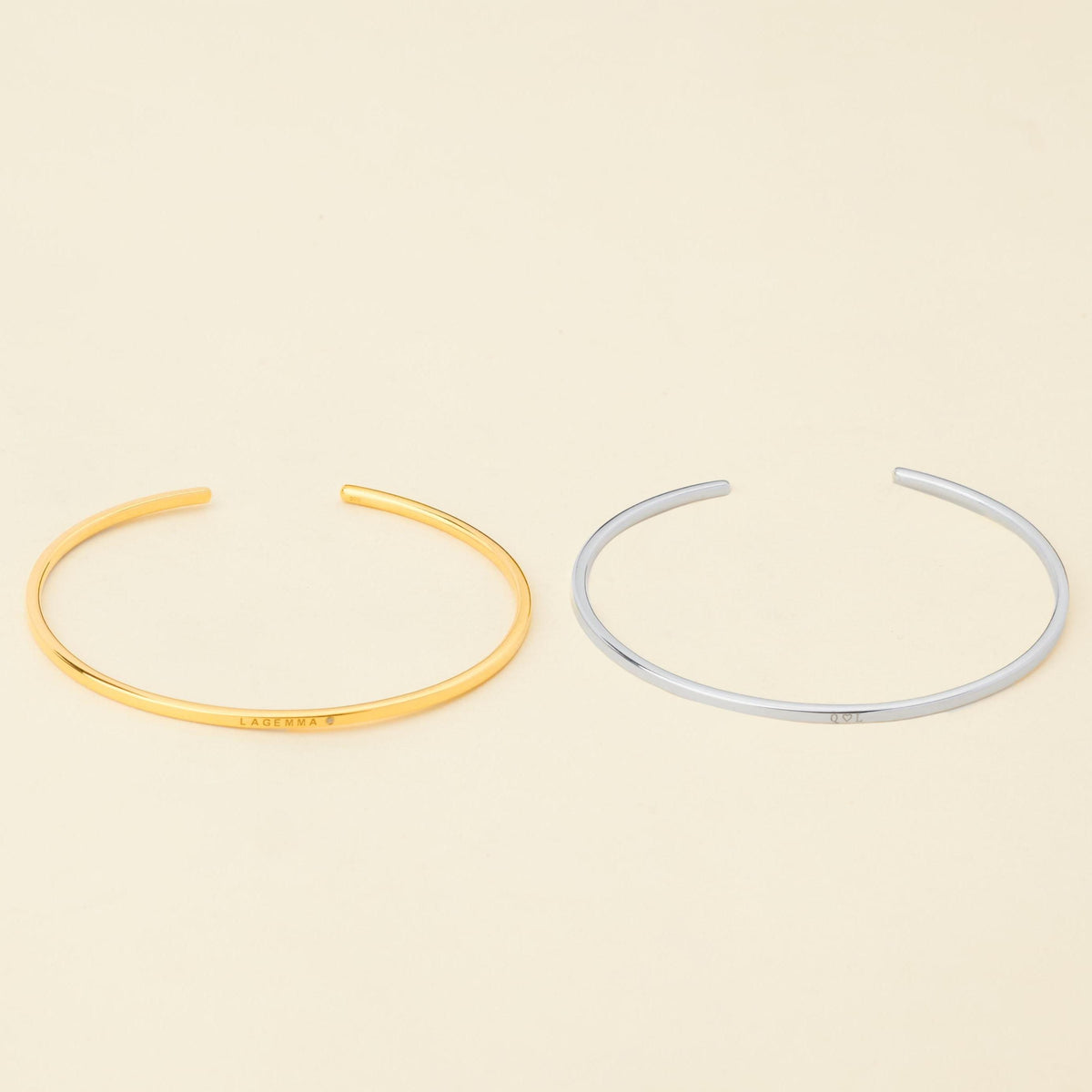 Personalized Slim Cuff Bracelet