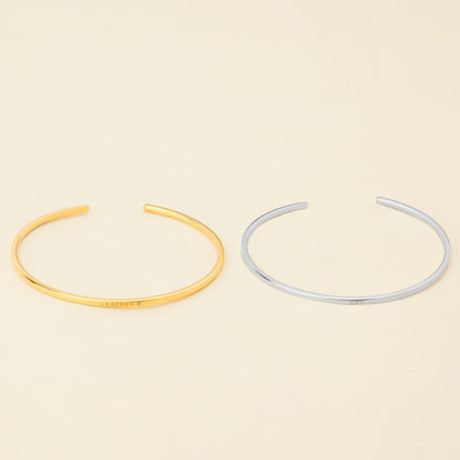 Personalized Slim Cuff Bracelet