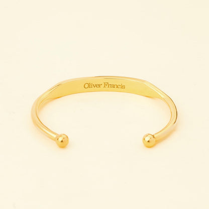 Personalized Bar Cuff Bracelet