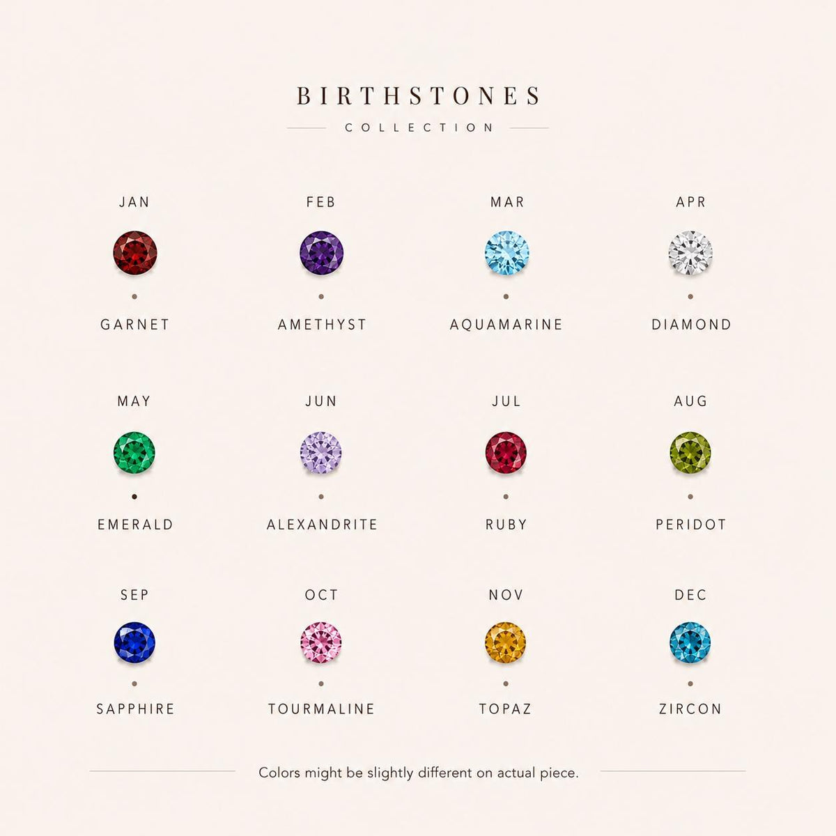 Personalized Birthstone Ring