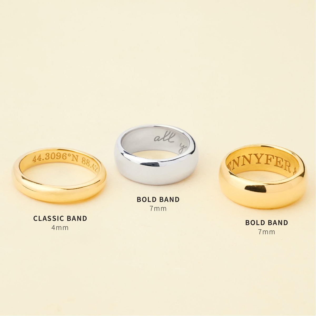 Actual Handwriting Ring