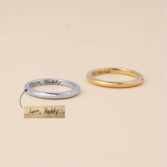 Actual Handwriting Ring