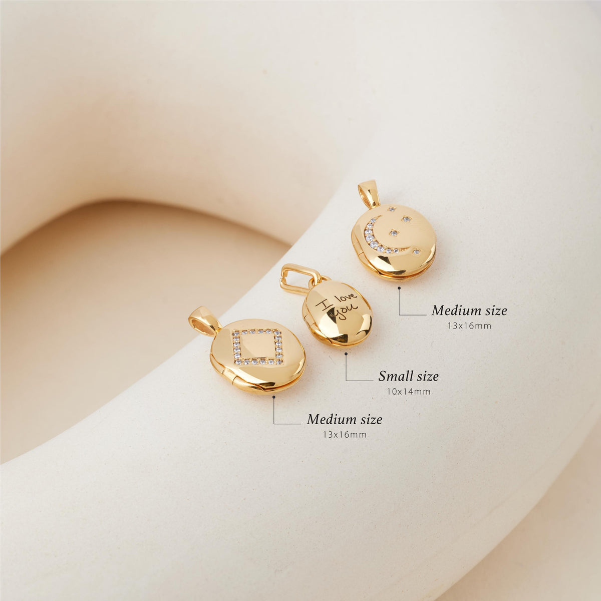 Small Oval Photo Locket Necklace