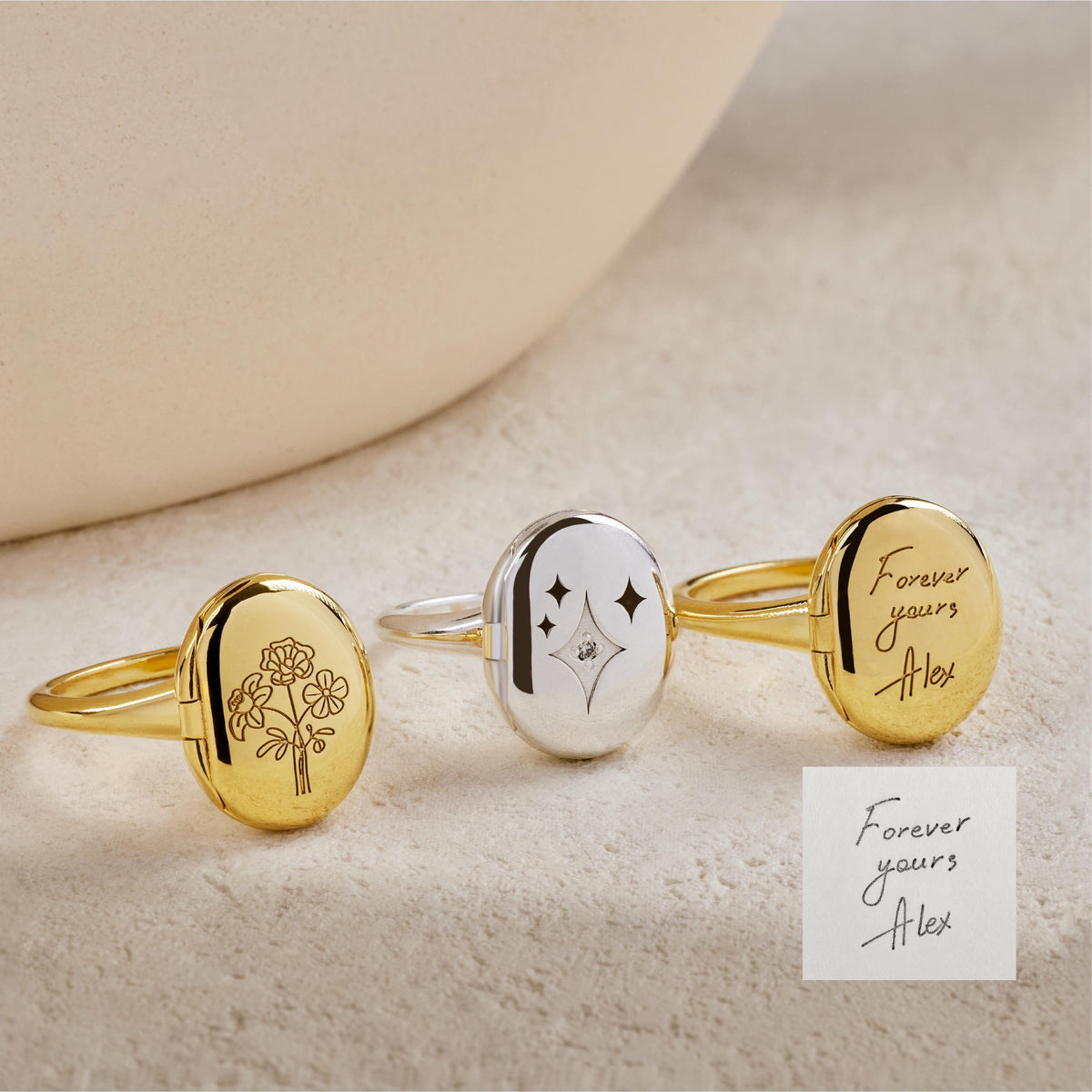 Custom Birthstone Family Ring