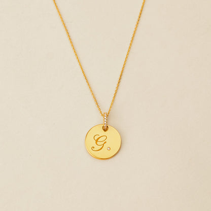 Personalized Round Necklace