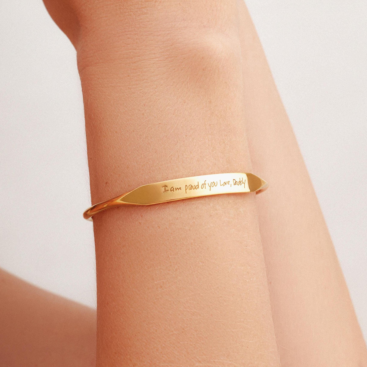 Personalized Bar Cuff Bracelet