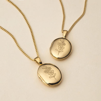 Fingerprint Locket Necklace