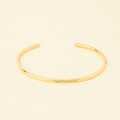 Personalized Slim Cuff Bracelet