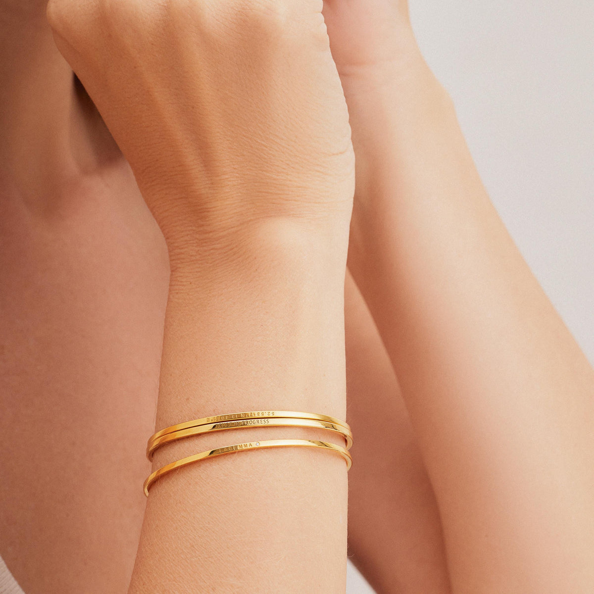 Personalized Slim Cuff Bracelet