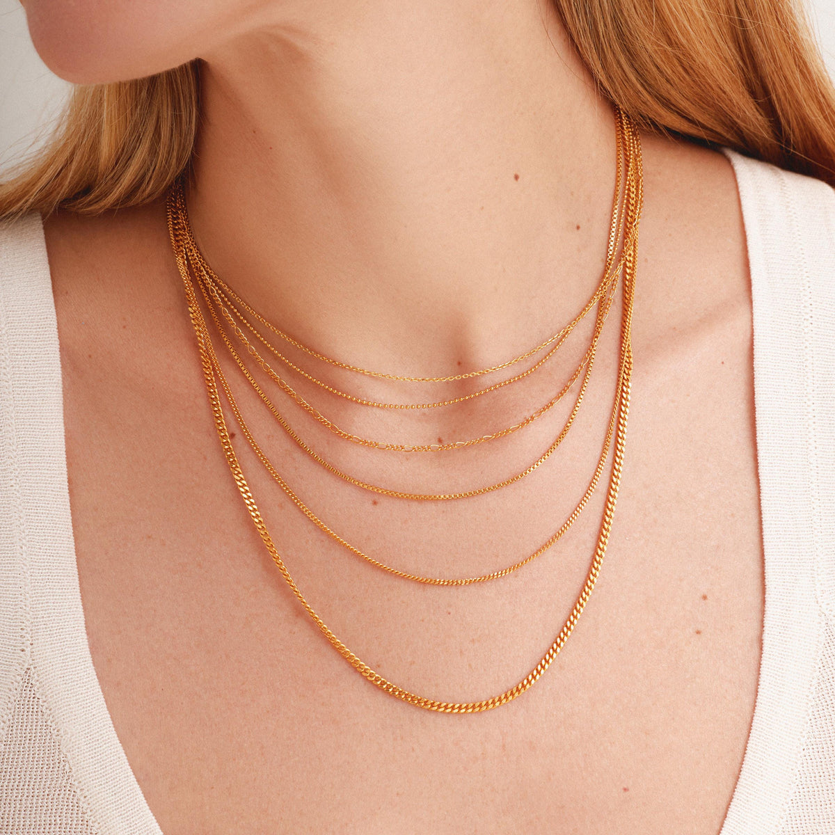 Gold & Rhodium Necklace Chain