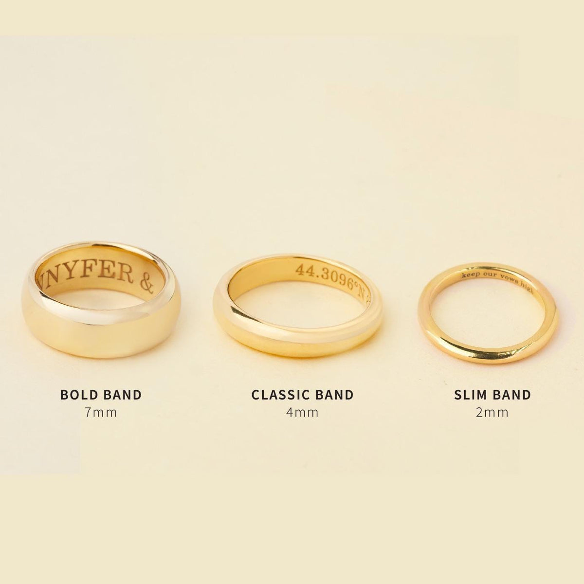 Personalized Band Ring