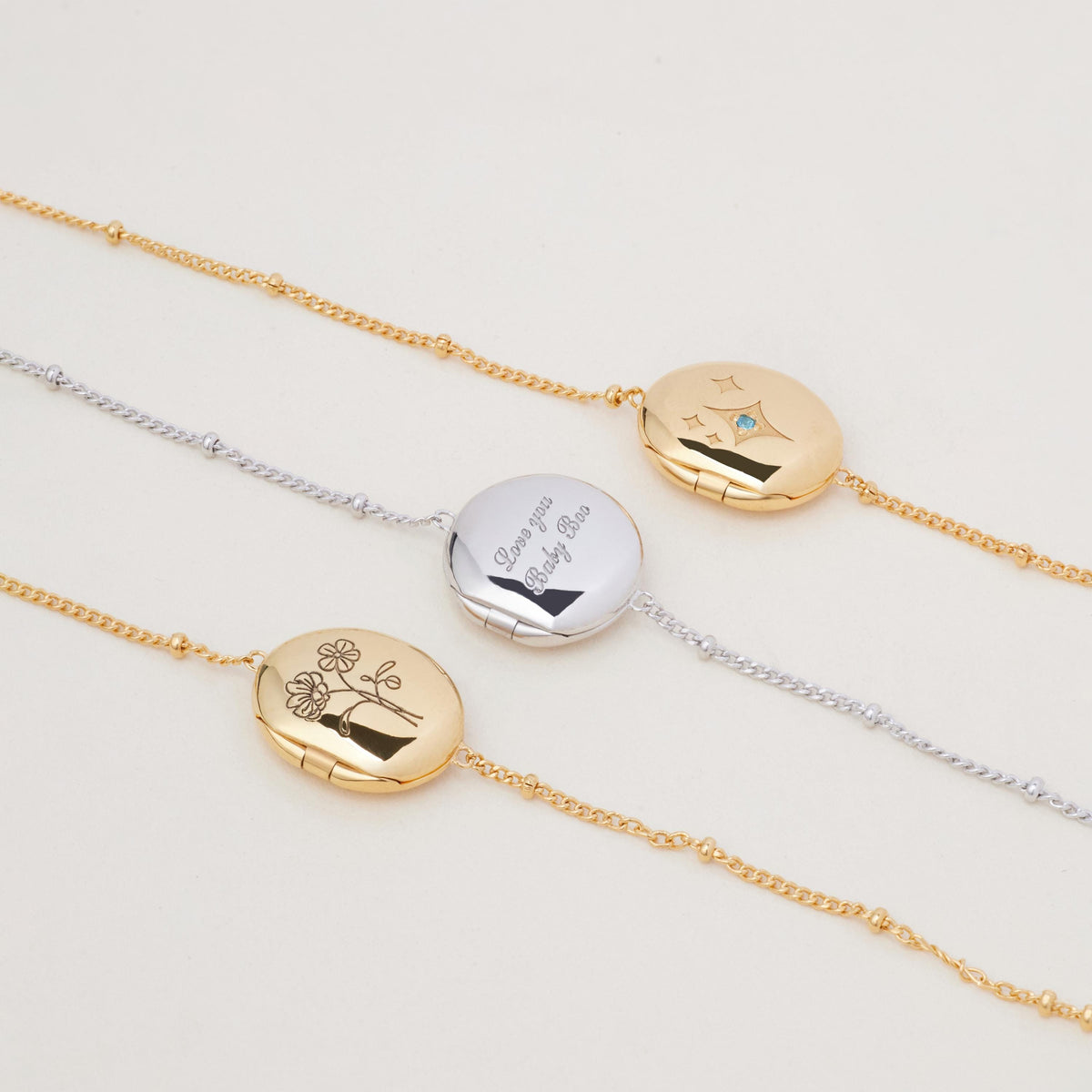 Personalized Oval Locket Jewelry