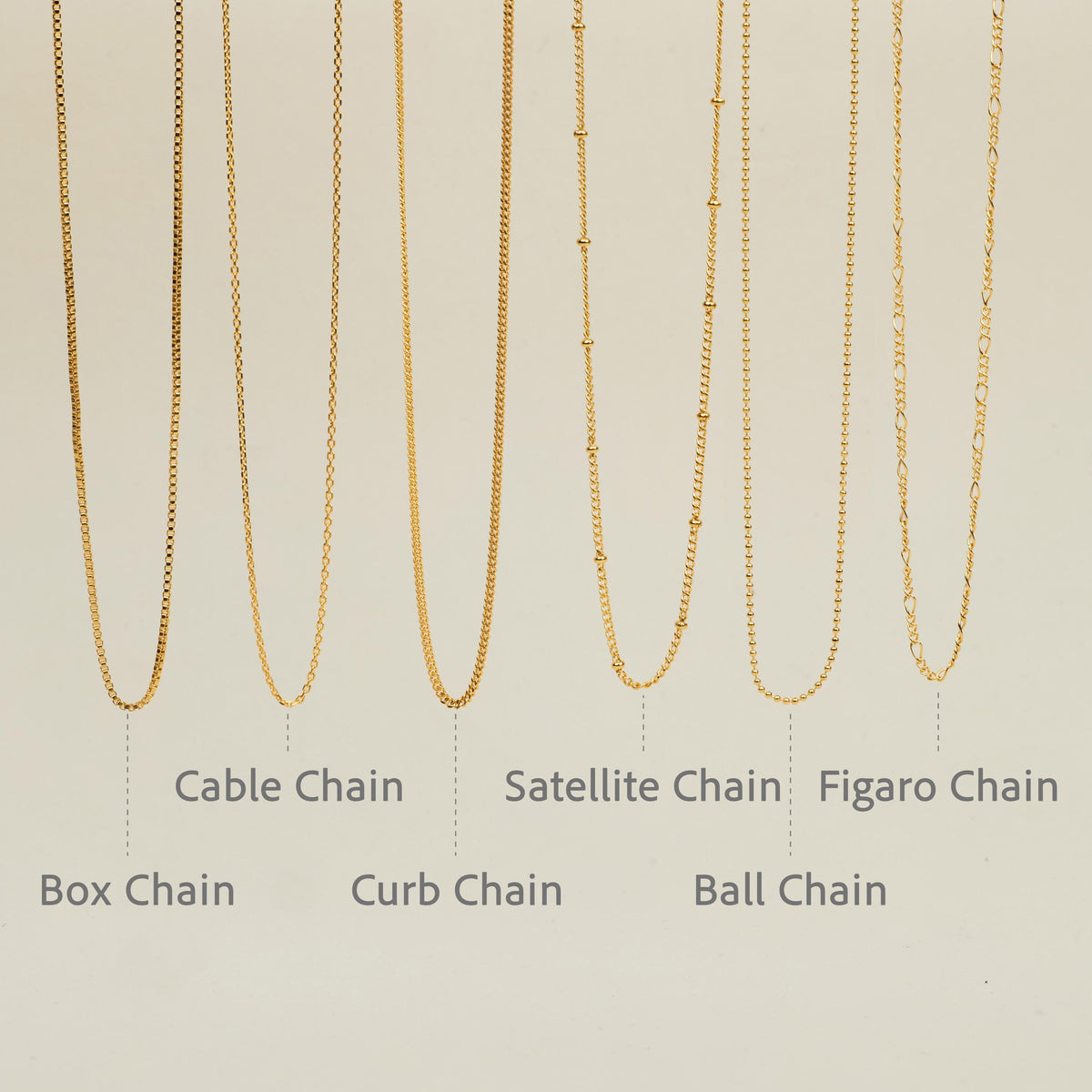 Tiny Square Initial Necklace