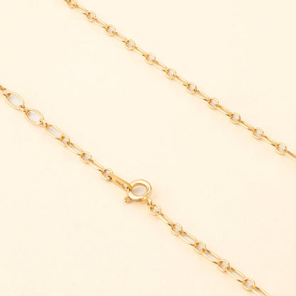 Elongated Oval Link Chain Necklace