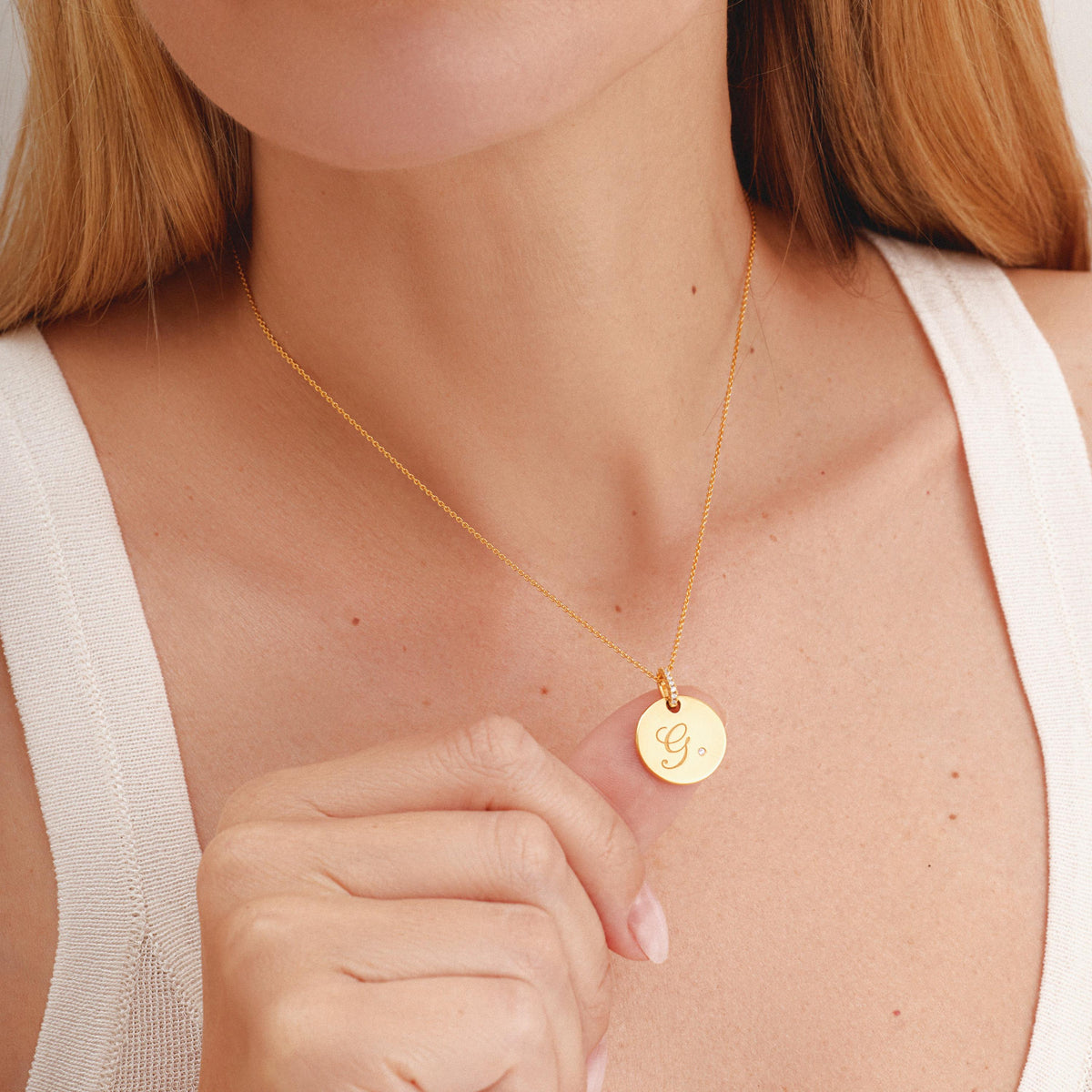 Personalized Round Necklace