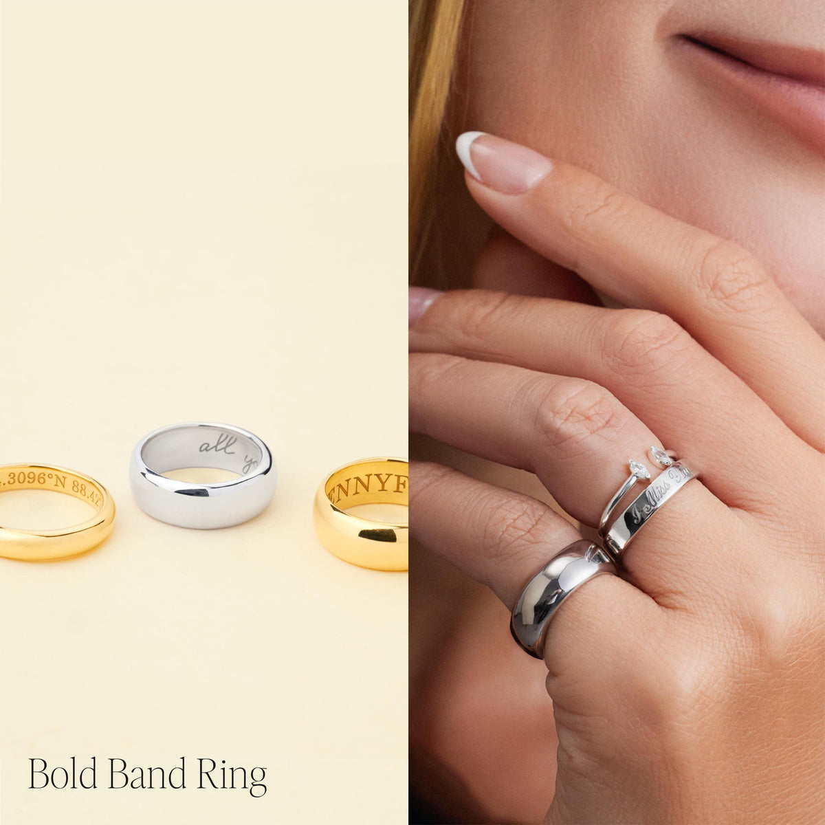 Personalized Band Ring