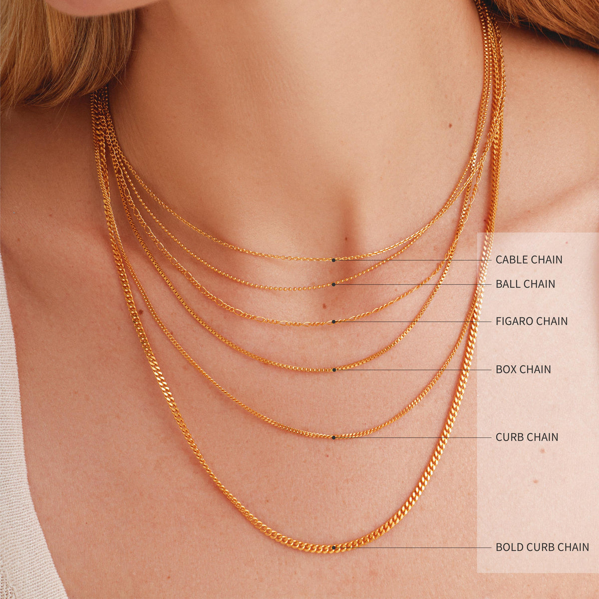 Gold & Rhodium Necklace Chain