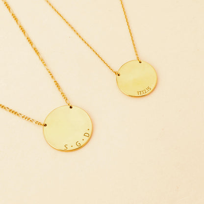 Personalized Disc Necklace