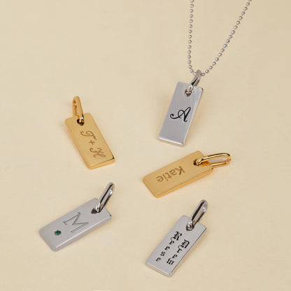 Personalized Engraved Bar Necklace