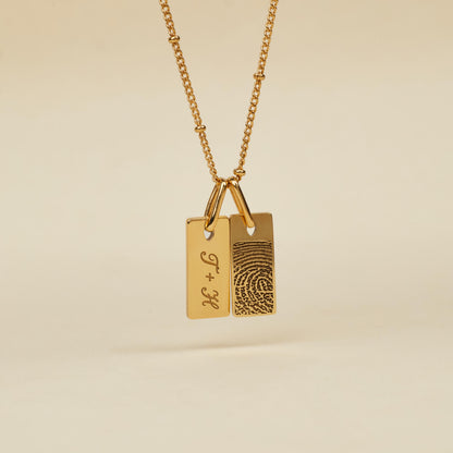 Personalized Engraved Bar Necklace