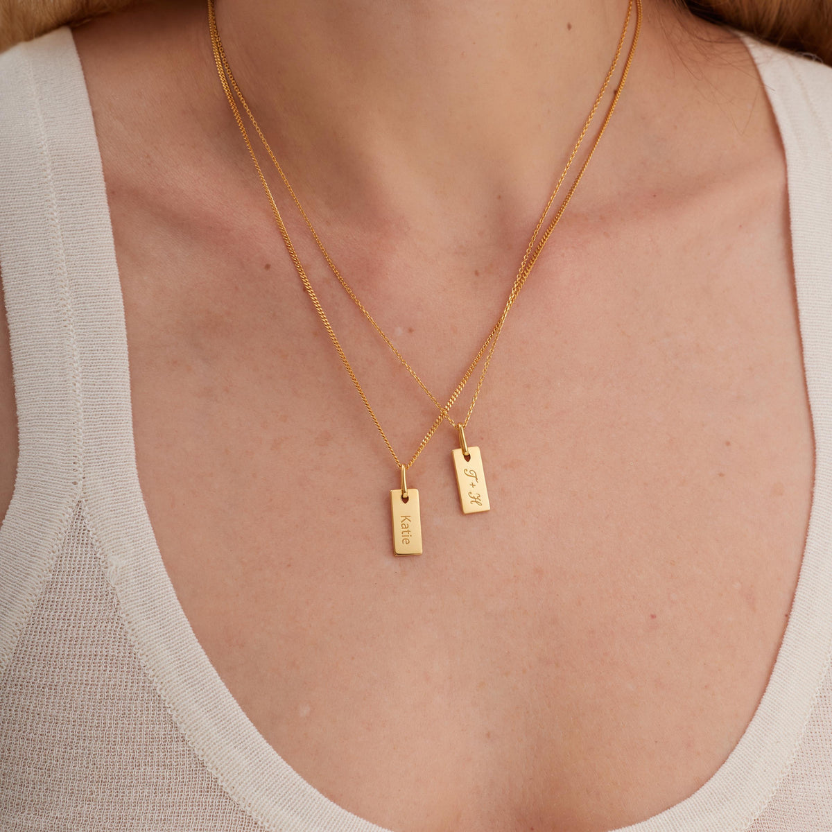 Personalized Engraved Bar Necklace