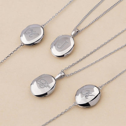 Personalized Initial Locket Necklace