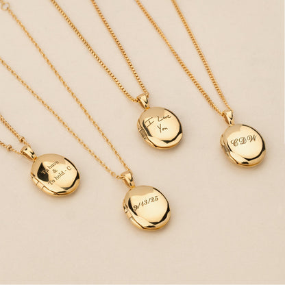 Personalized Initial Locket Necklace