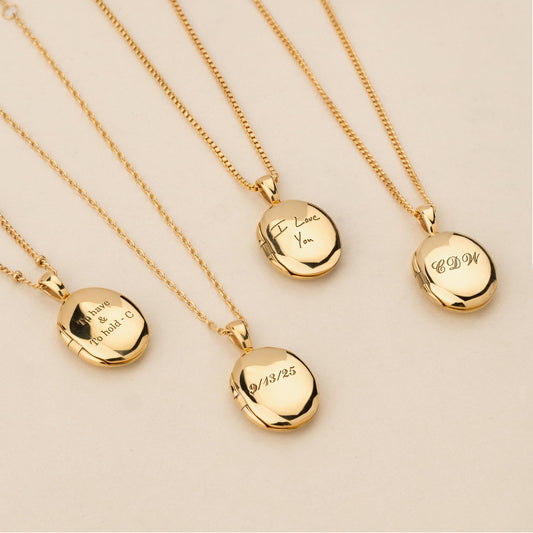 Personalized Initial Locket Necklace