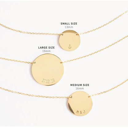 Personalized Disc Necklace