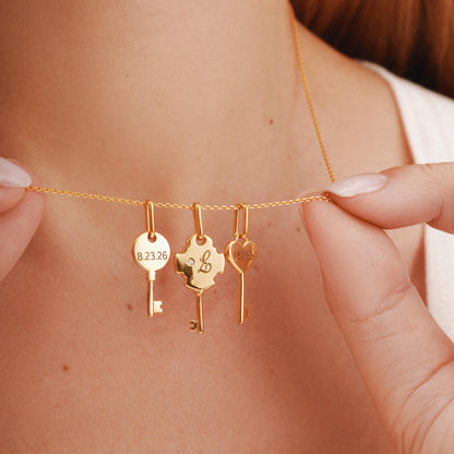 Mother Daughter Key Necklace