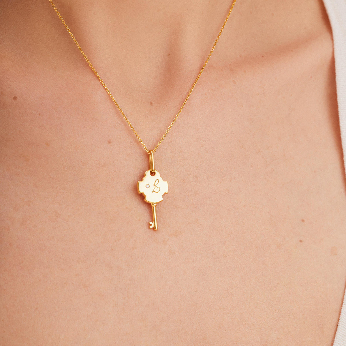 Best Friend Key Necklace