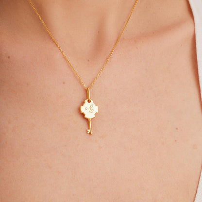 Best Friend Key Necklace