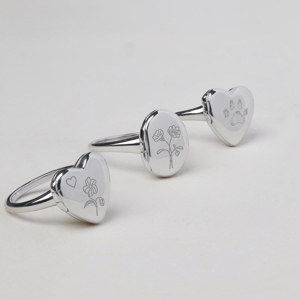 Pet Memorial Locket Ring