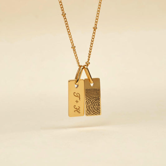 Personalized Engraved Bar Necklace