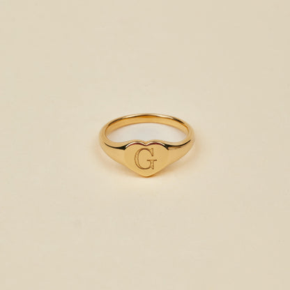 Heart Signet Ring