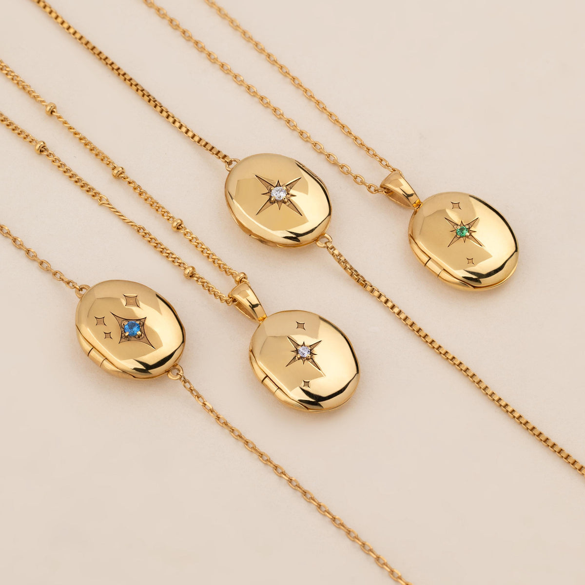 Personalized Oval Locket Necklace