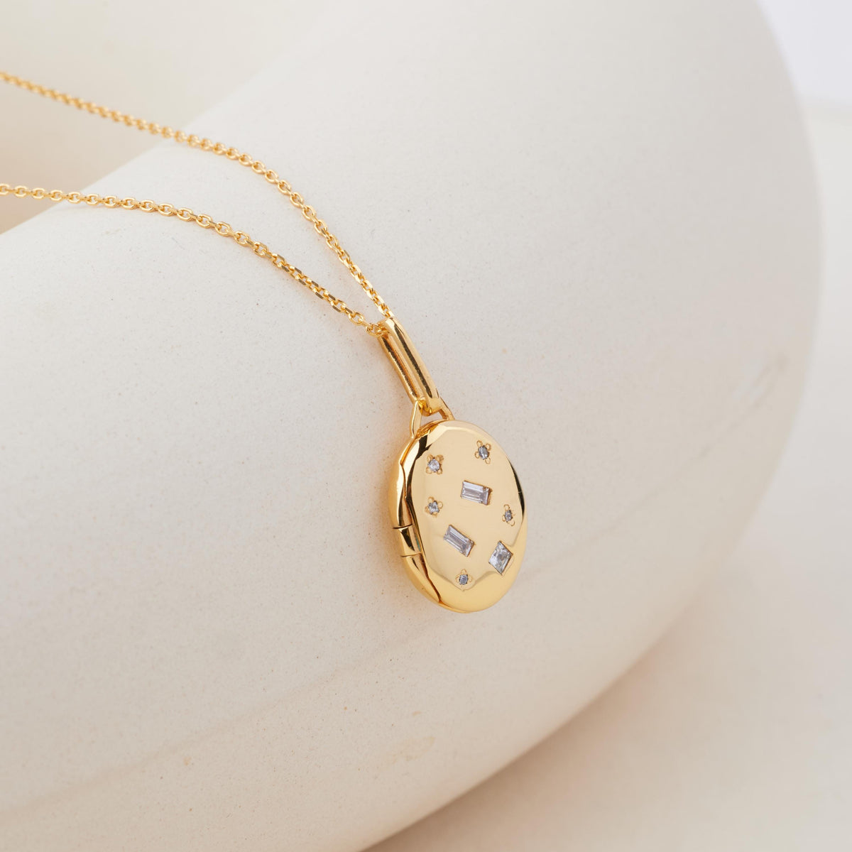 Stardust Locket Necklace