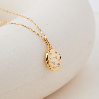 Stardust Locket Necklace