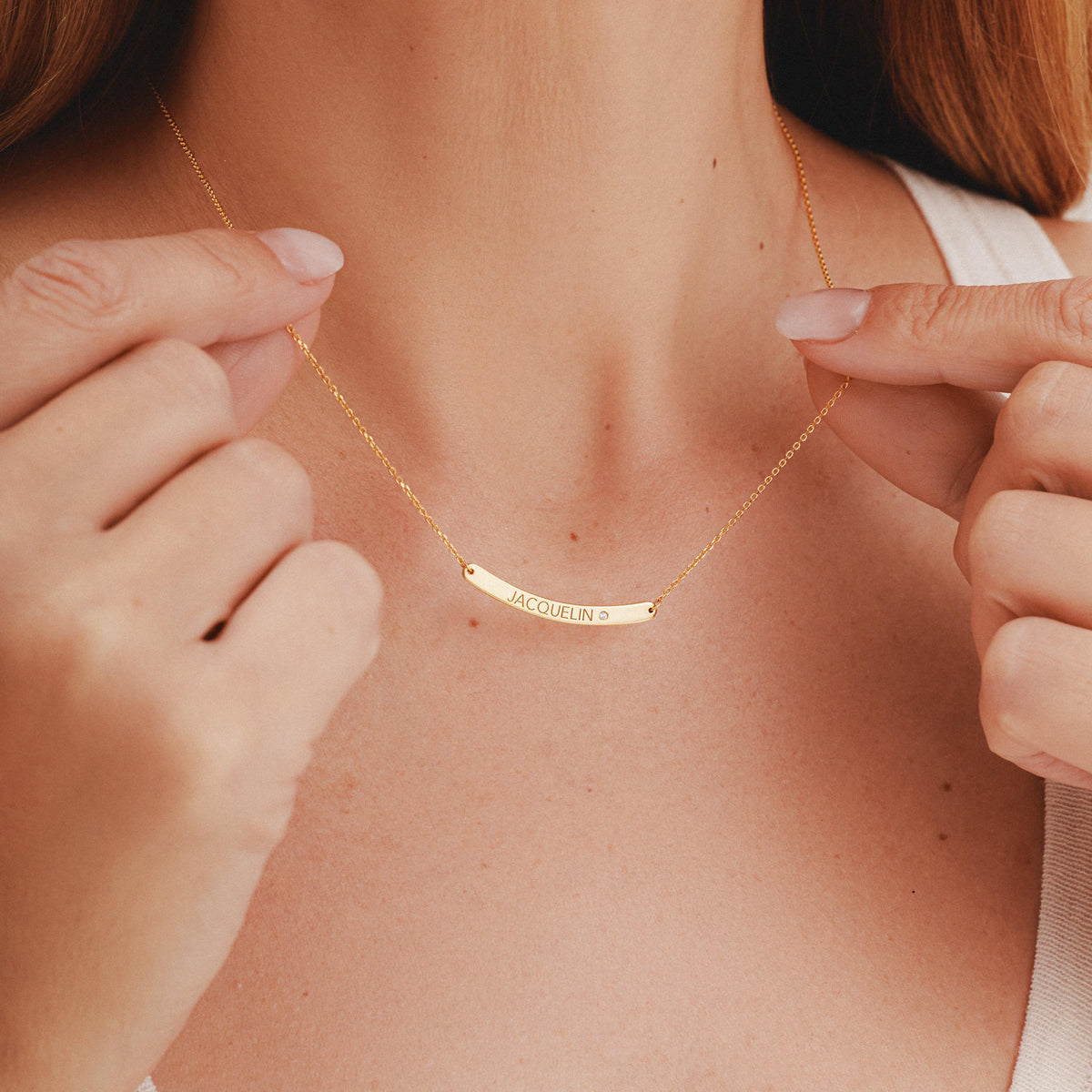 Curved Bar Necklace