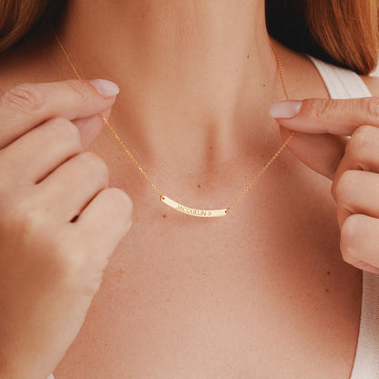 Curved Bar Necklace