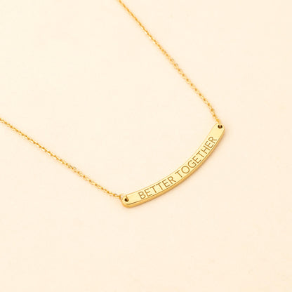 Curved Bar Necklace