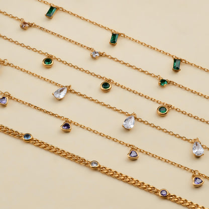 Personalized Birthstone Heart Necklace