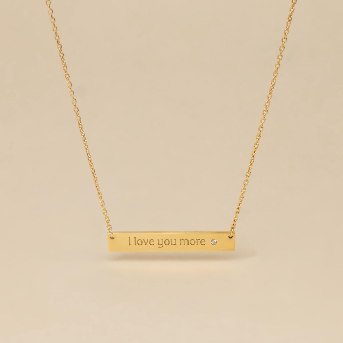 Personalized Handwriting Bar Necklace