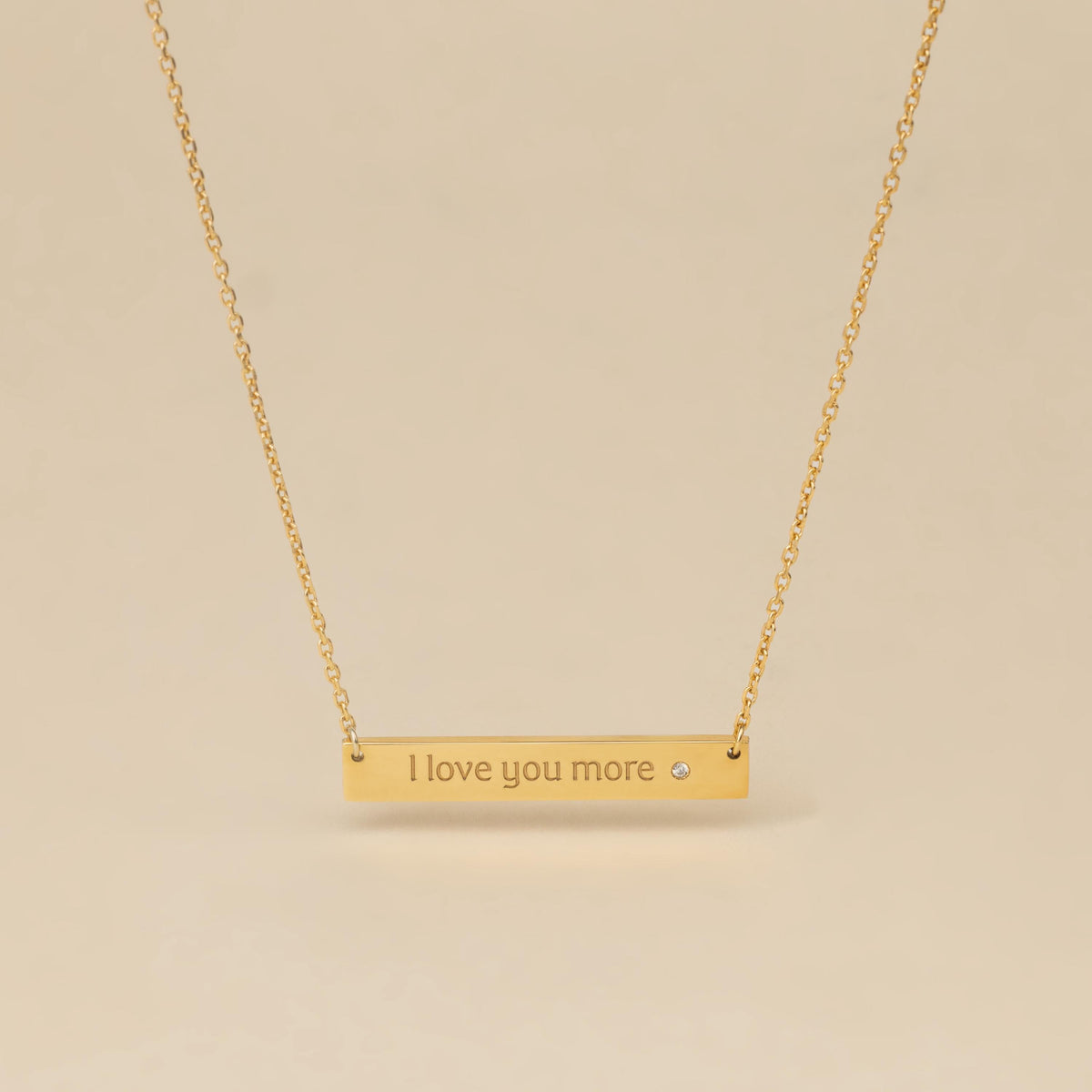 Custom Handwriting Bar Necklace