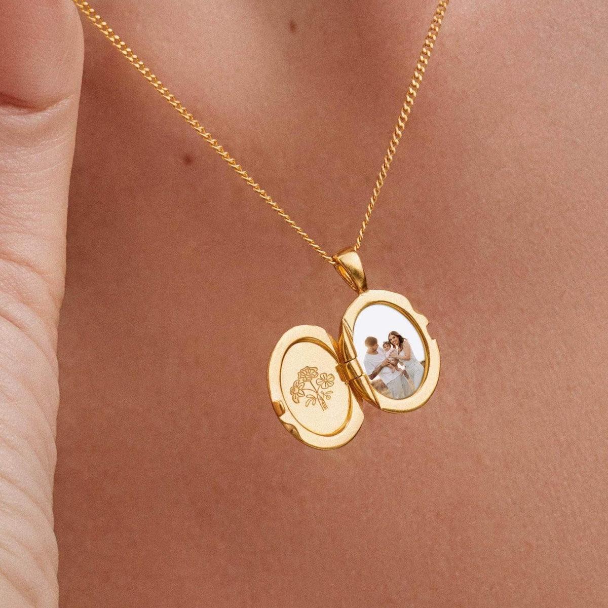 Personalized Initial Locket Necklace