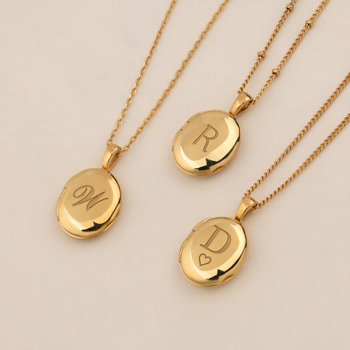 Personalized Initial Locket Necklace